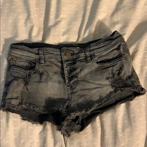 Billabong distressed grey jean shorts